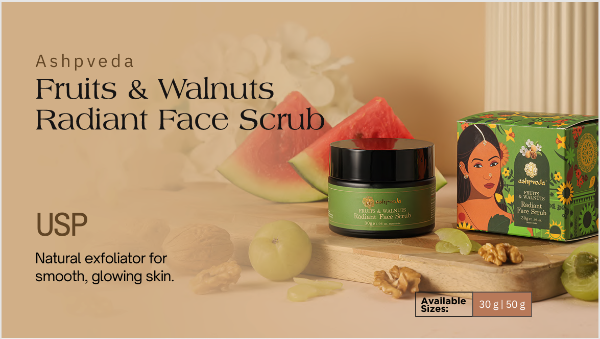 Radiant Face Scrub - Fruits & Walnuts